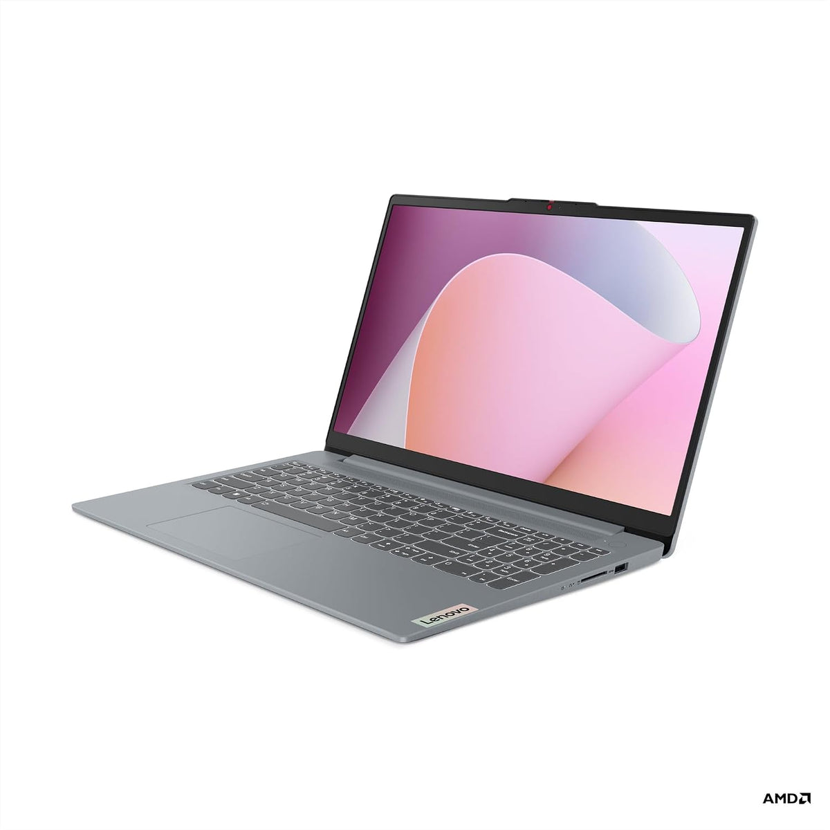Lenovo IdeaPad Slim 3 82XQ012NMX 15,6" bärbar dator, Windows 11 Home S, grå – Full HD, Ryzen 3, 8GB RAM, 512GB SSD