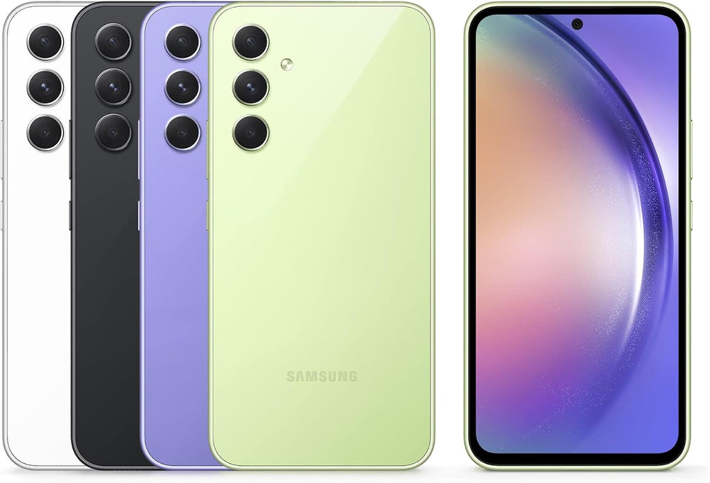 Samsung Galaxy A54 5G, Android Smartphone, 6,4 tums Dynamic AMOLED-skärm, 5 000 mAh batteri, 128 GB/8 GB RAM mobiltelefon i Awesome grafit inkl. 30 månaders tillverkargaranti [exklusivt för Amazon]