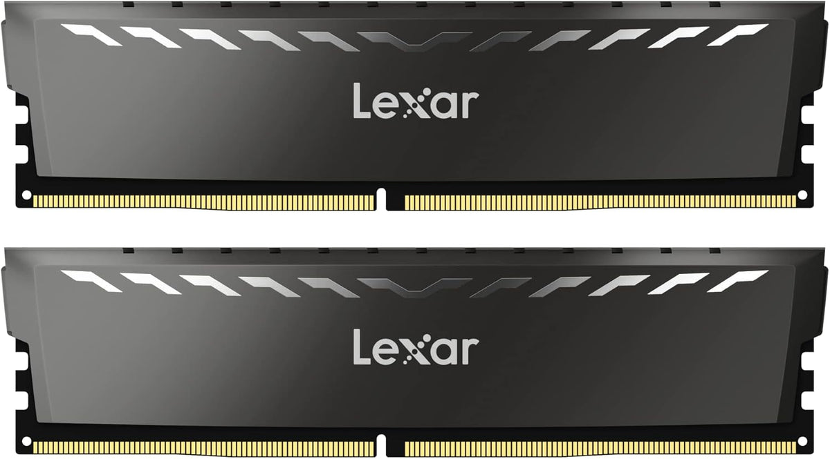 Lexar THOR DDR4 RAM 16GB kit 2x8GB 3 200 MHz, DRAM 288-Pin UDIMM Desktop Memory, XMP 2.0 Högpresterande Datorminne, CL16-18-18-38, 1.35V LD4BU008G-R3200GDXG, THOR 3200 MHz, 16GB Kit (2x8GB)