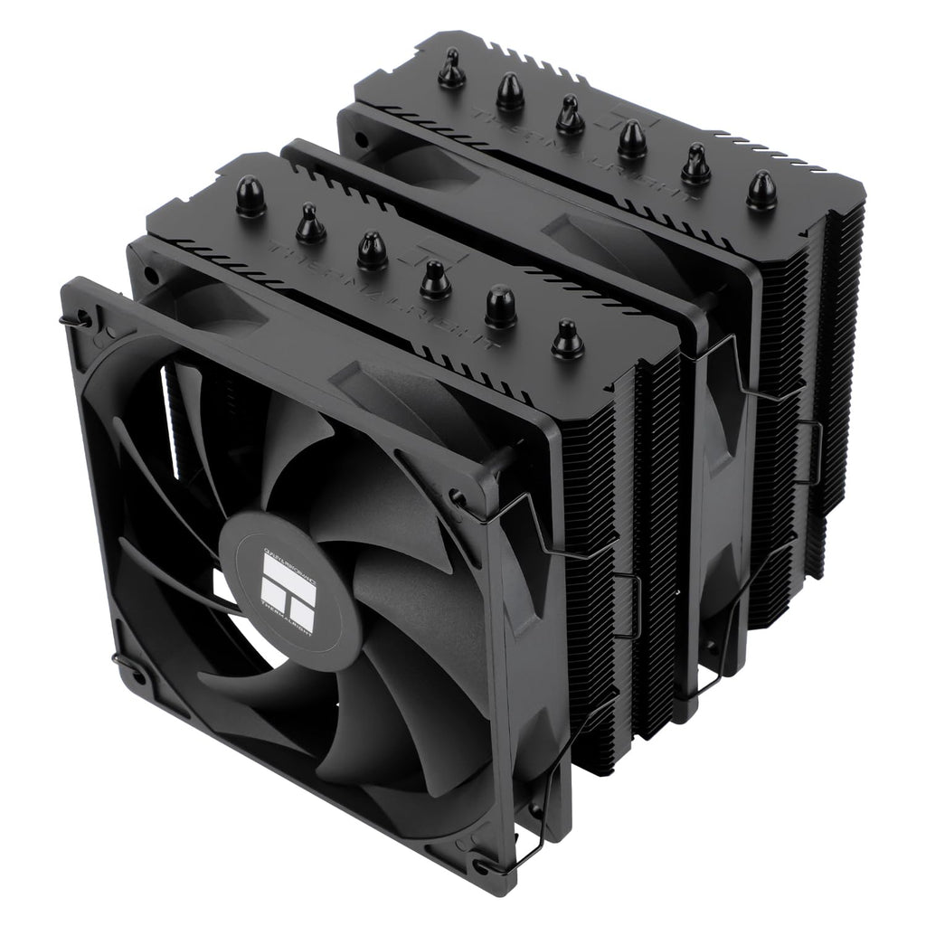 TR Peerless Assassin 120 SE svart, 6 värmerör, 2 x 155 mm, hög kylning PWM TL-C12C för AM4/AM5 och Intel LGA 1851/1700/1150/1151/1200 (svart, PA120SE)