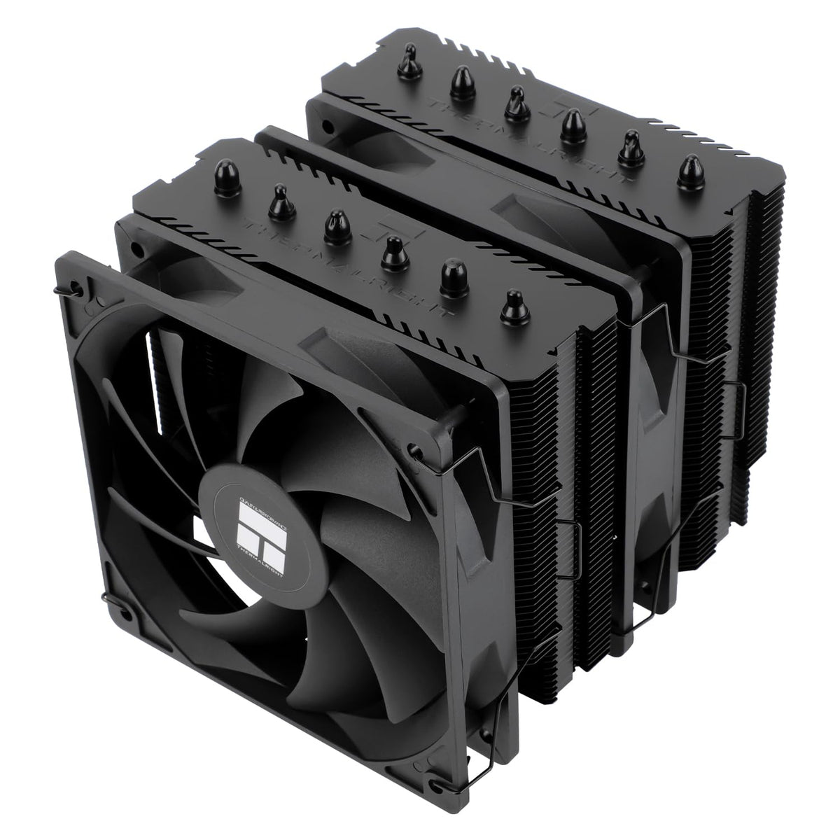 TR Peerless Assassin 120 SE svart, 6 värmerör, 2 x 155 mm, hög kylning PWM TL-C12C för AM4/AM5 och Intel LGA 1851/1700/1150/1151/1200 (svart, PA120SE)