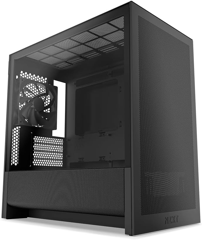 NZXT H3 Flow - Micro-ATX Airflow PC-chassi - Svart