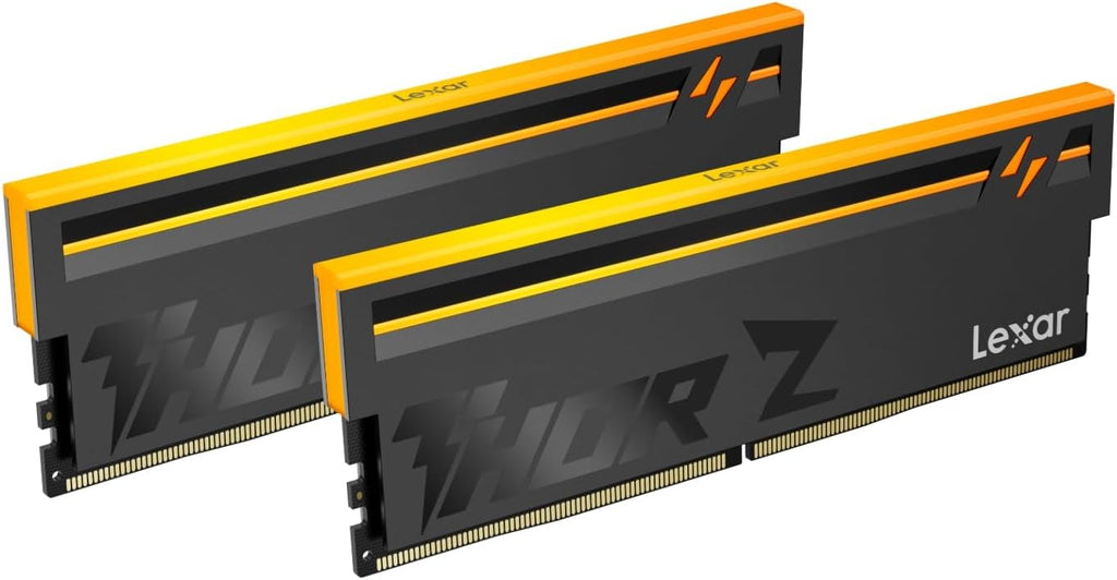 Lexar THOR DDR4 RAM 16GB kit 2x8GB 3 200 MHz, DRAM 288-Pin UDIMM Desktop Memory, XMP 2.0 Högpresterande Datorminne, CL16-18-18-38, 1.35V LD4BU008G-R3200GDXG, THOR 3200 MHz, 16GB Kit (2x8GB)