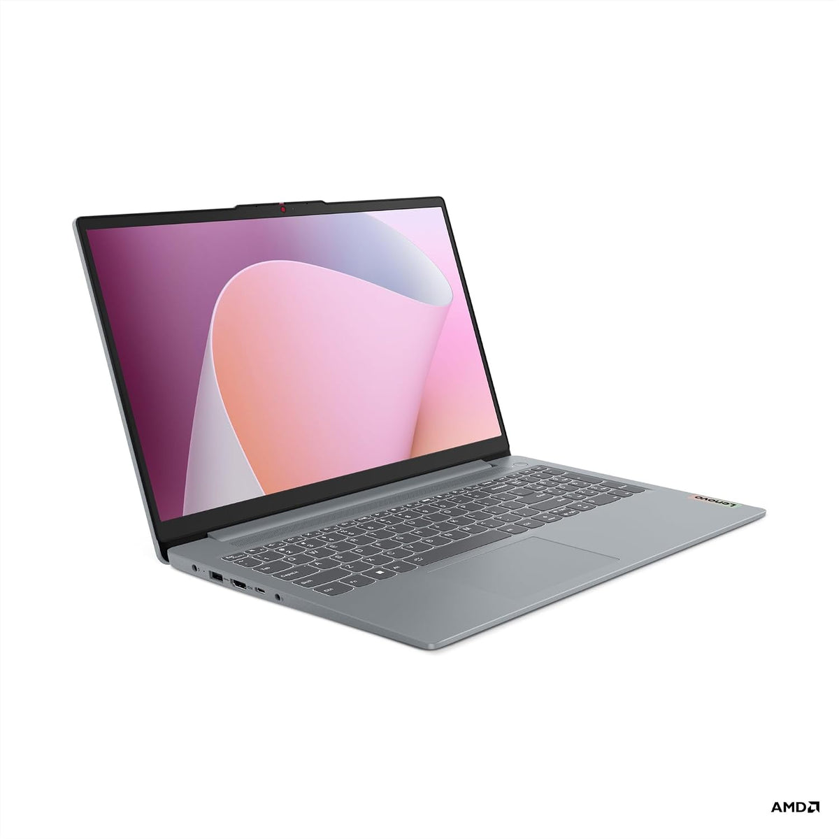Lenovo IdeaPad Slim 3 82XQ012QMX 15,6" bärbar dator, Windows 11 Home S, grå – Full HD, Ryzen 3, 8GB RAM, 128GB SSD