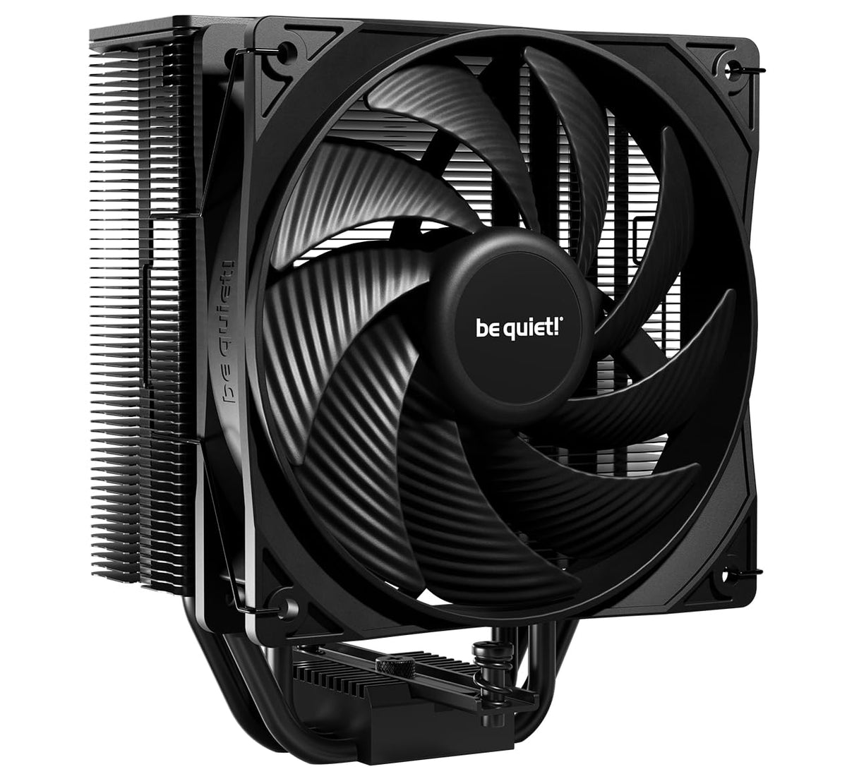 be quiet! Pure Rock 3 Black luftkylare, mycket hög kylprestanda, 4 högpresterande heatpipes med HDT-teknik, optimerad Pure Wings 3 120 mm PWM-fläkt, förinstallerad monteringsbrygga