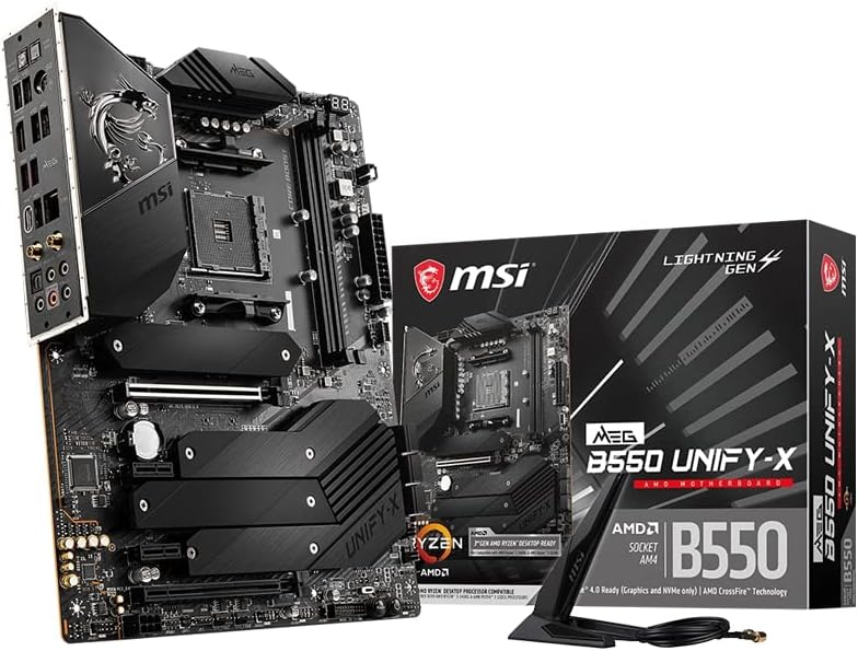 MSI MPG B550 Gaming Plus (ATX AMD AM4 DDR4 M.2 USB 3.2 Gen 2 HDMI ATX Gaming Moderkort AMD Ryzen™ 5000-processorer