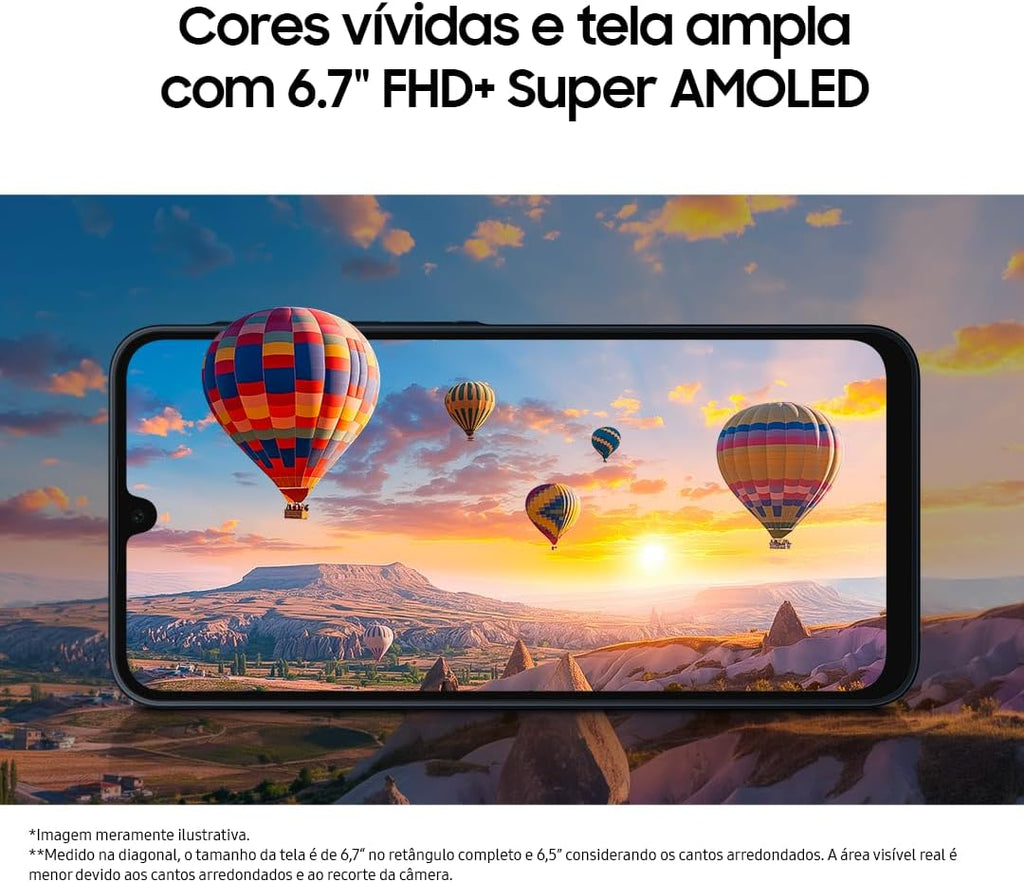 Samsung Galaxy A16 mobiltelefon, 128 GB + 4 GB RAM, upp till 50 MP kamera, 17 cm skärm, NFC, IP54, 5 000 mAh batteri - svart