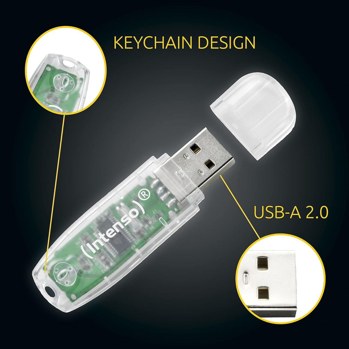 Intenso Rainbow Line 8 GB USB-minne USB 2.0 grön