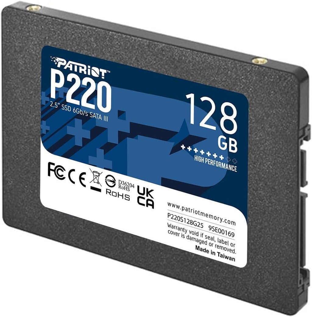 Patriot P220 256GB Intern SSD - SATA 3-2,5 tum - Solid State-enhet - P220S256G25