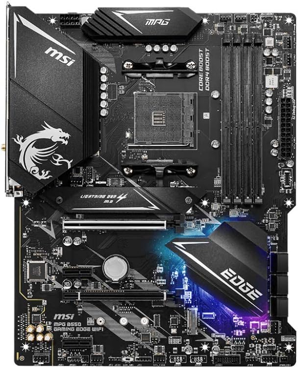 MSI MPG B550 Gaming Plus (ATX AMD AM4 DDR4 M.2 USB 3.2 Gen 2 HDMI ATX Gaming Moderkort AMD Ryzen™ 5000-processorer