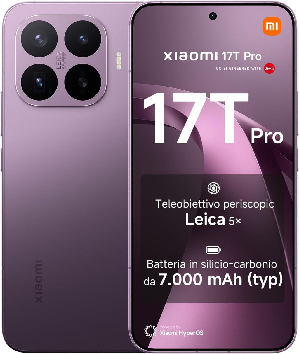 XIAOMI 17T Smartphone 12+256GB svart 16,74 cm 120Hz skärm