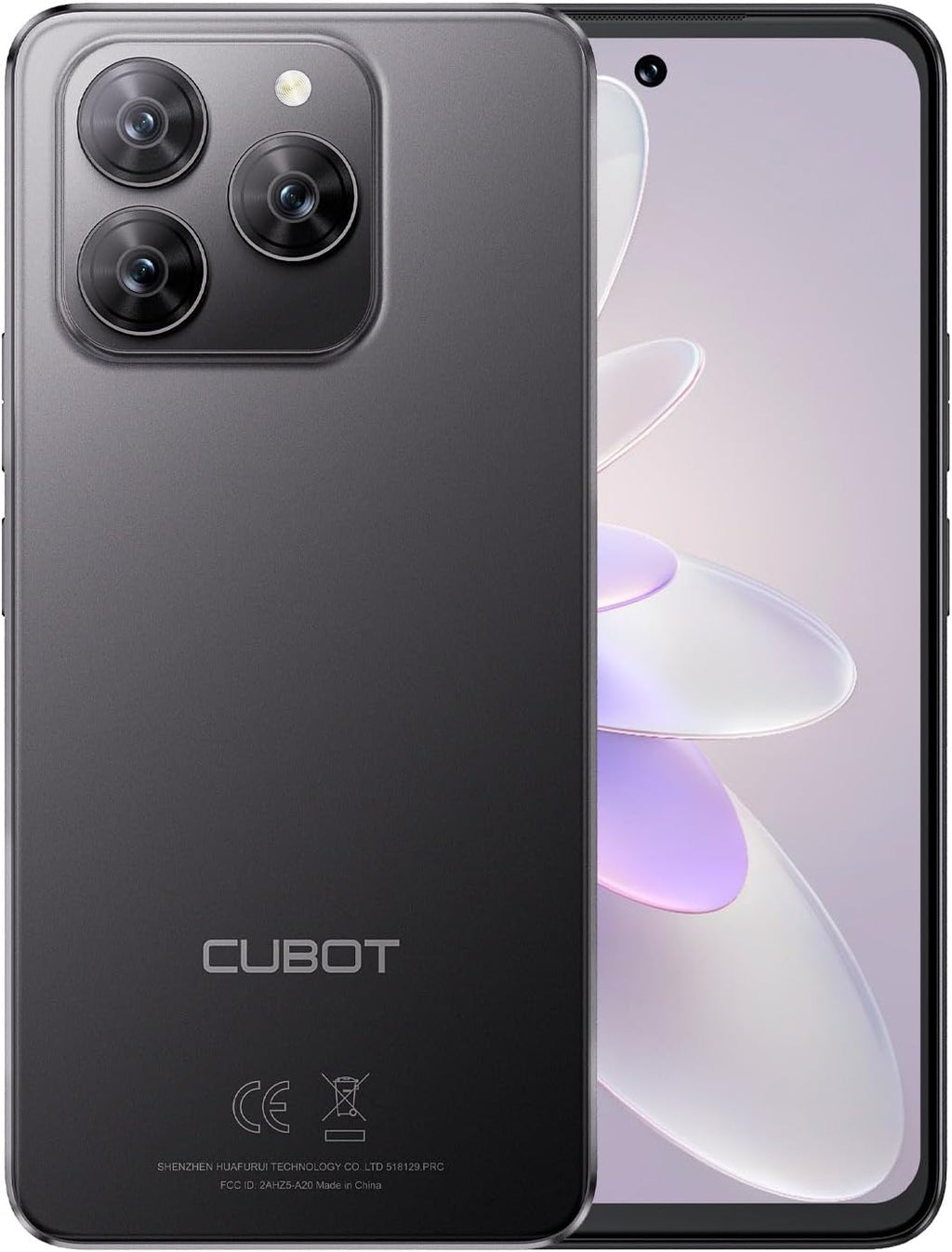 Note 60 - Smartphone 4G 7.2" HD+ 120Hz, 16GB RAM (6GB+10GB Exp.), 128GB ROM, 48MP Kamera, 7000mAh Batteri, Android 15, Unisoc T615, Svart