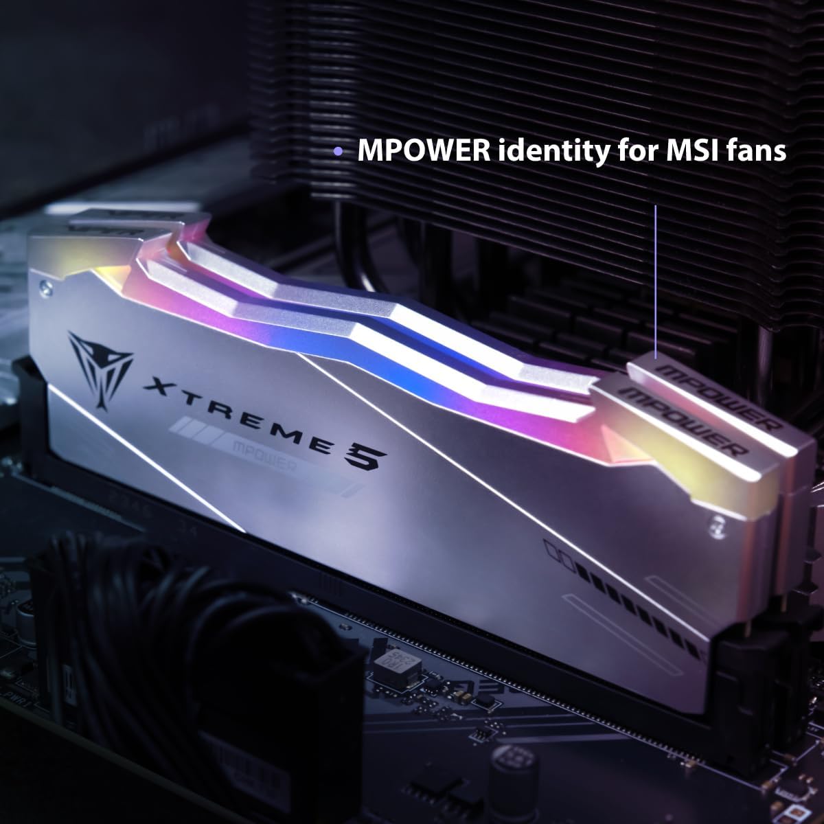 Patriot Viper Xtreme 5 MPower DDR5 RGB RAM 32GB (2X16GB) 6000MT/s CL30 UDIMM Stationär Speldator Arbetsminneskit - PVXR532G60C30KM