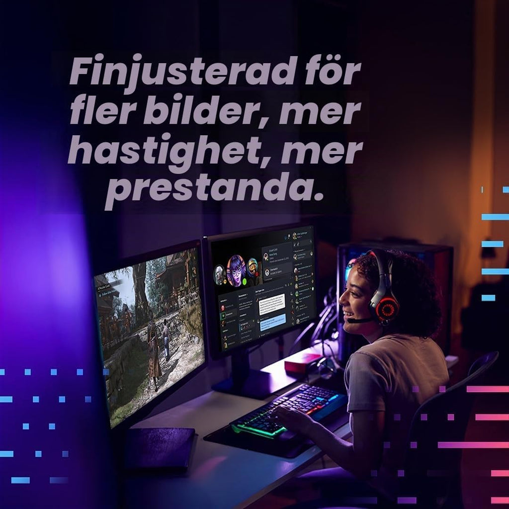 Intel® Core™ Ultra 5 Processor 250KF Plus 18 (6 P-kärnor + 12 E-kärnor) upp till 5,3 GHz
