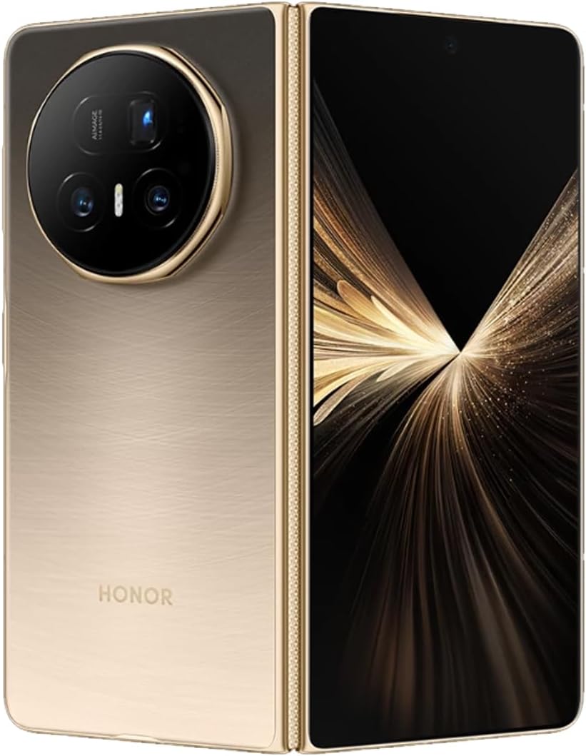 HONOR Magic V5 5G (MBH-N49) AI mobiltelefon, SIM-fri, 512 GB lagring 1 6 GB RAM, Dual SIM, Android 1 5, hopfällbar skärm smartphone - gryning guld