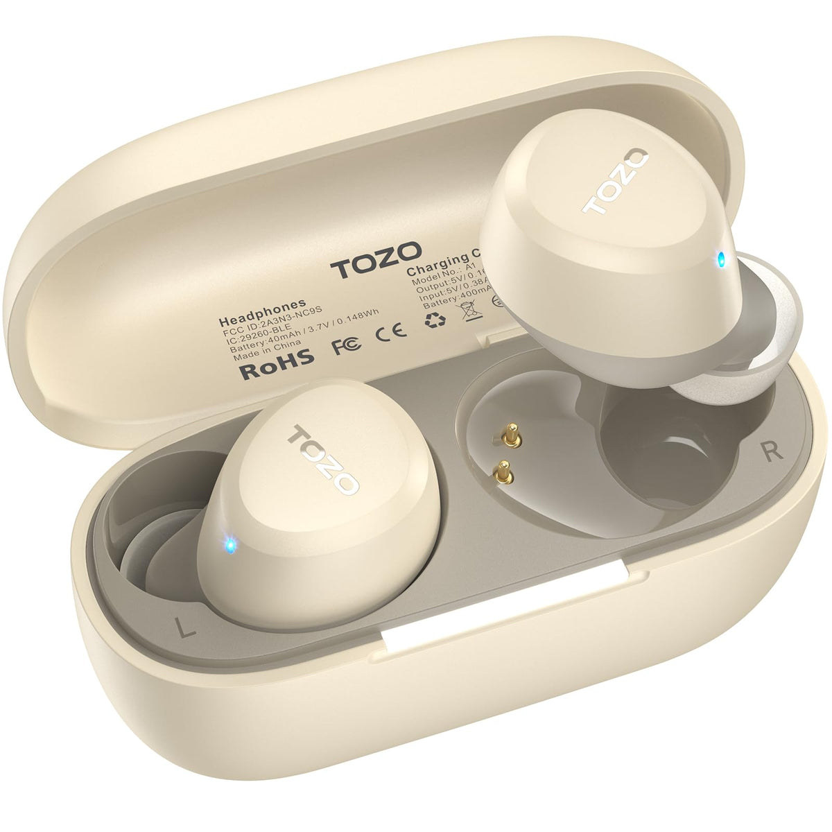 TOZO A1 Wireless Earbuds Bluetooth 5.3 Light Weight in Ear Headphones