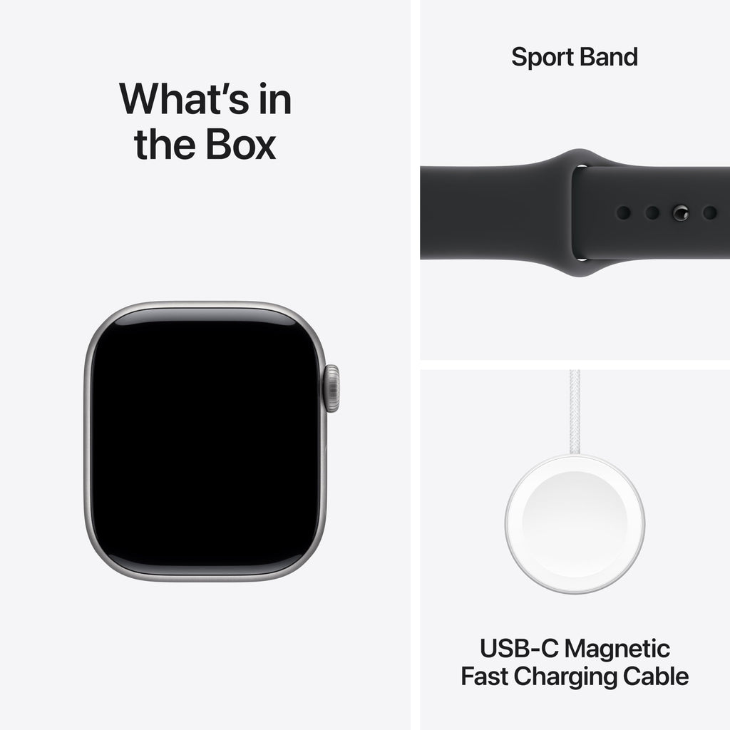 Apple Watch Series 11 [GPS 46mm] Smartwatch with Silver Aluminum Case with Purple Fog Sport Band - M/L. Sleep Score, Fitness Tracker, Health Monitoring, Always-On Display, Water Resistant