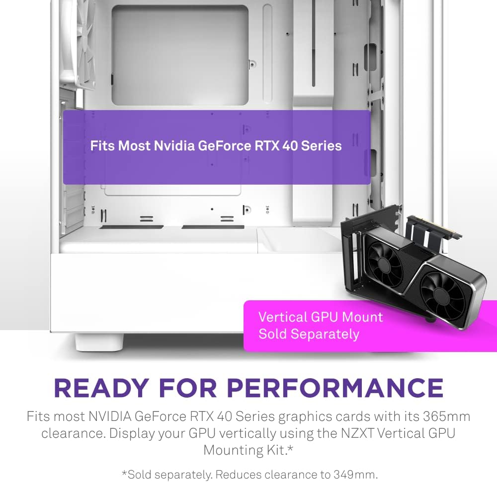 NZXT H5 Flow RGB - Kompakt Mid-Tower ATX PC-chassi - Svart