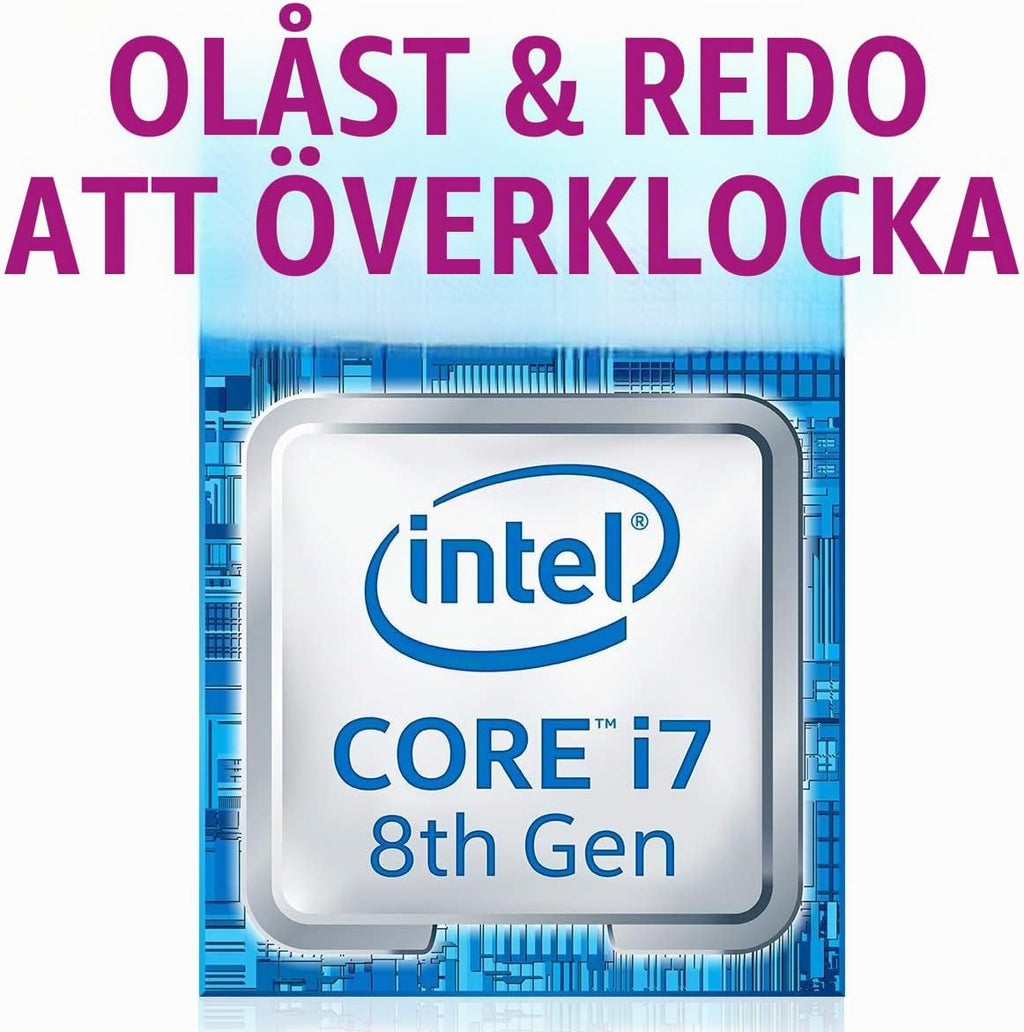 Intel Core i7-8700K processor (12 MB cache, upp till 6 kärnor, 3,70 GHz)