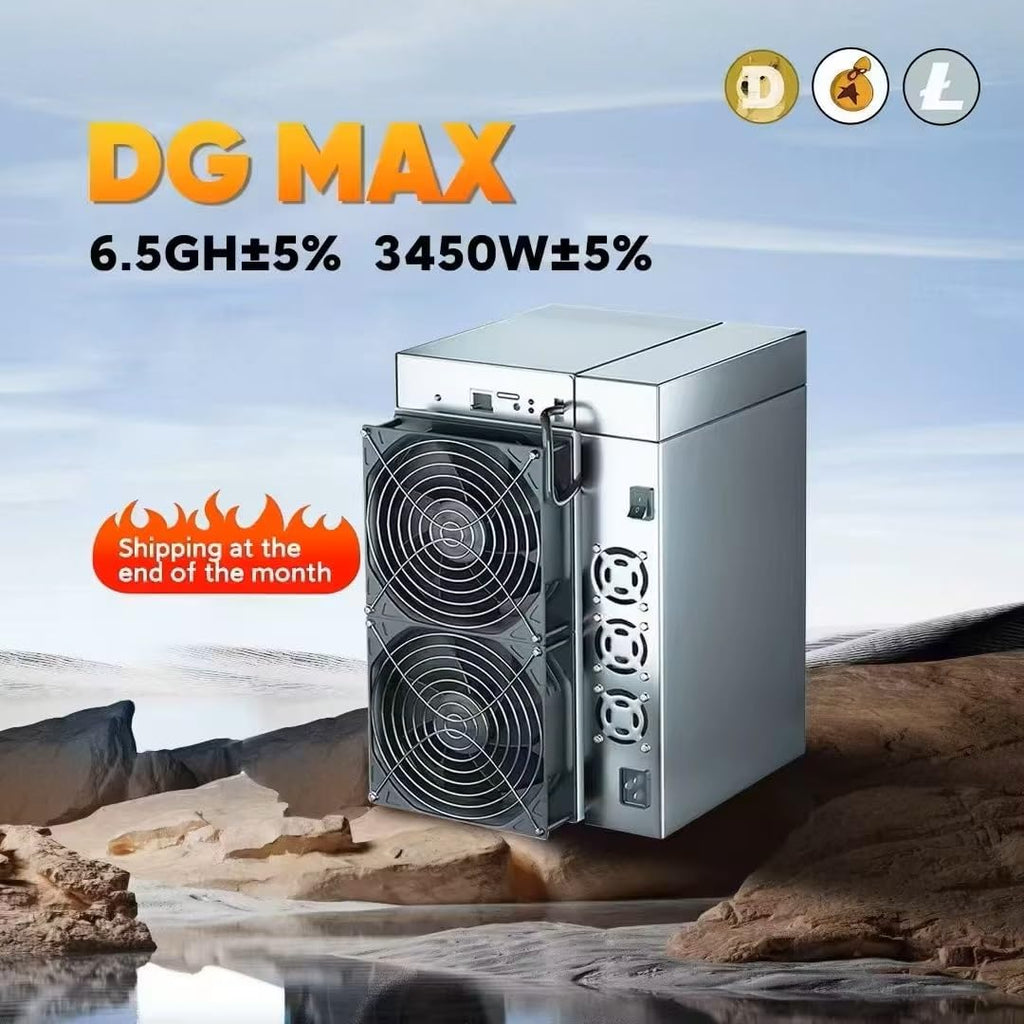 Ny Goldshell DG MAX Doge Miner 6500 Mh/s 3400 W Litecoin Miner Scrypt Algoritm Dogecoin Mining Goldshell DGMAX för Doge Coin & LTC & BEL kryptomaskin från META Space