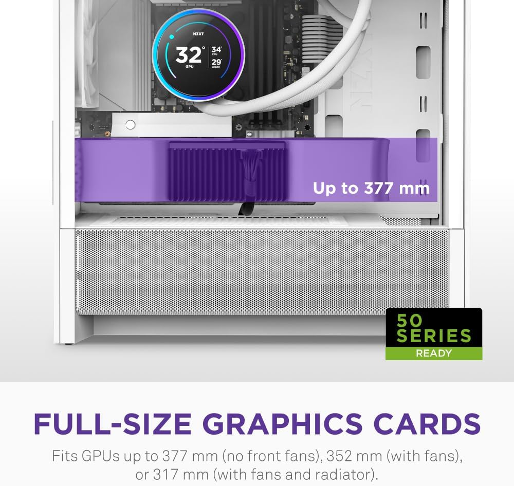 NZXT H3 Flow - Micro-ATX Airflow PC-chassi - Svart