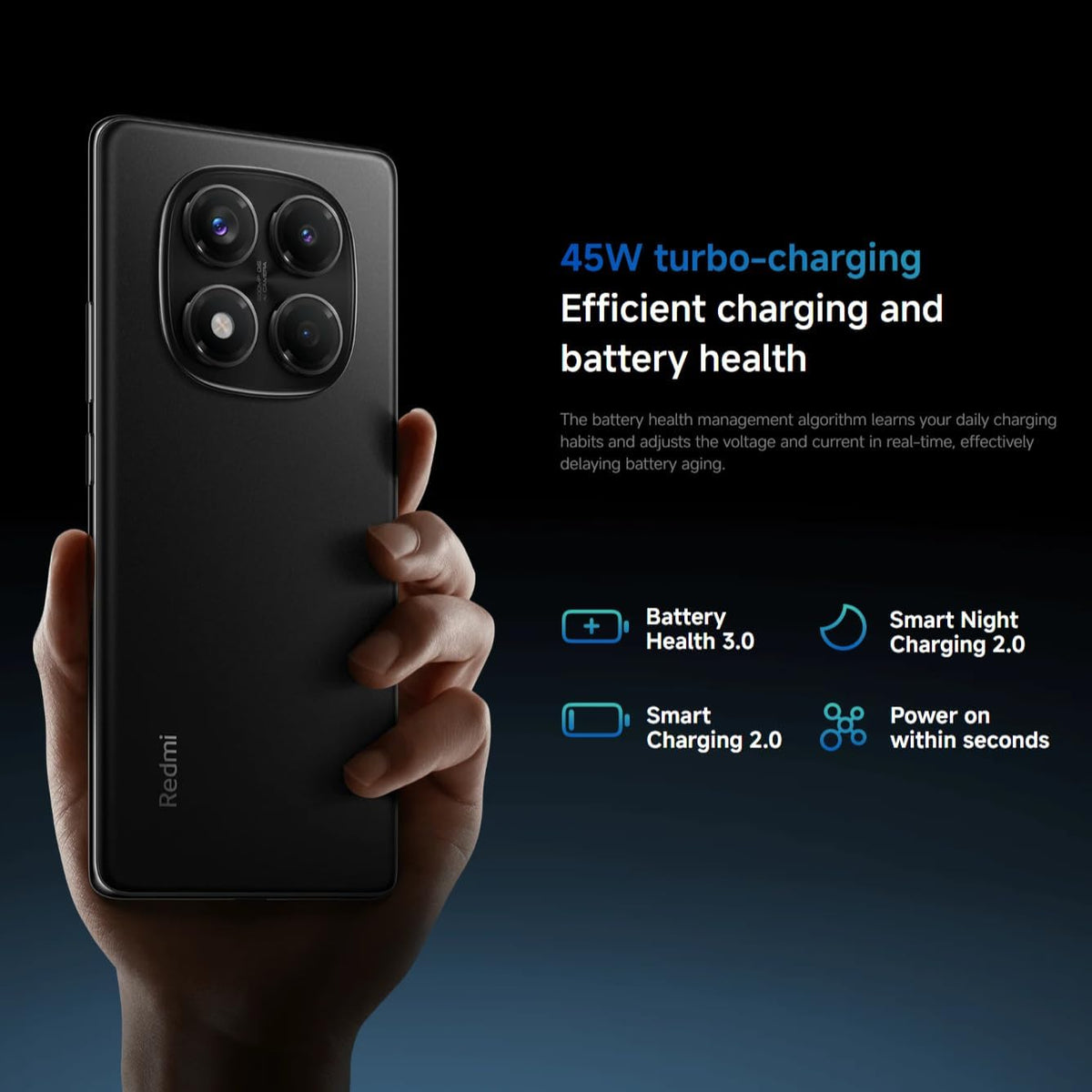 Xiaomi Redmi Note 14 5G Smartphone, 8+256 GB, lila, 108 MP AI-kamerasystem, 5 500 mAh batteri, 120 Hz ögonvårdsdisplay, AI-funktioner (laddare ingår inte)