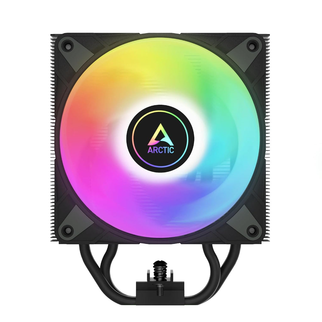 ARCTIC Freezer 36 A-RGB - Vit - Single-tower CPU-kylare med push-pull, två tryckoptimerade 120 mm P-fläktar och ARGB-belysning, fluiddynamiskt lager