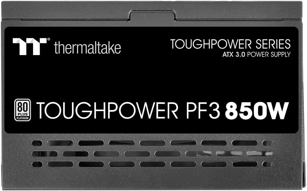 Thermaltake Toughpower PF3 850W Gen 5 | ATX 3.0 | PCIe Gen 5 ready | Smart Zero Fan | 80 Plus Platinum | Fully Modular