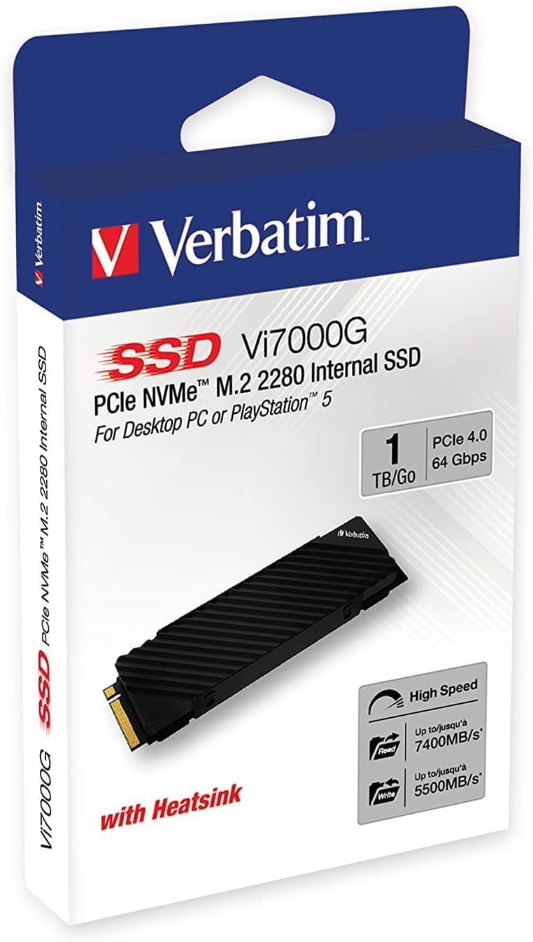 Verbatim Vi560 S3 SSD, intern SSD-enhet med 2 TB datalagring, Solid State Drive med SATA III M.2 2280 och 3D NAND-teknik, svart, perfekt för bärbar dator och Ultrabook