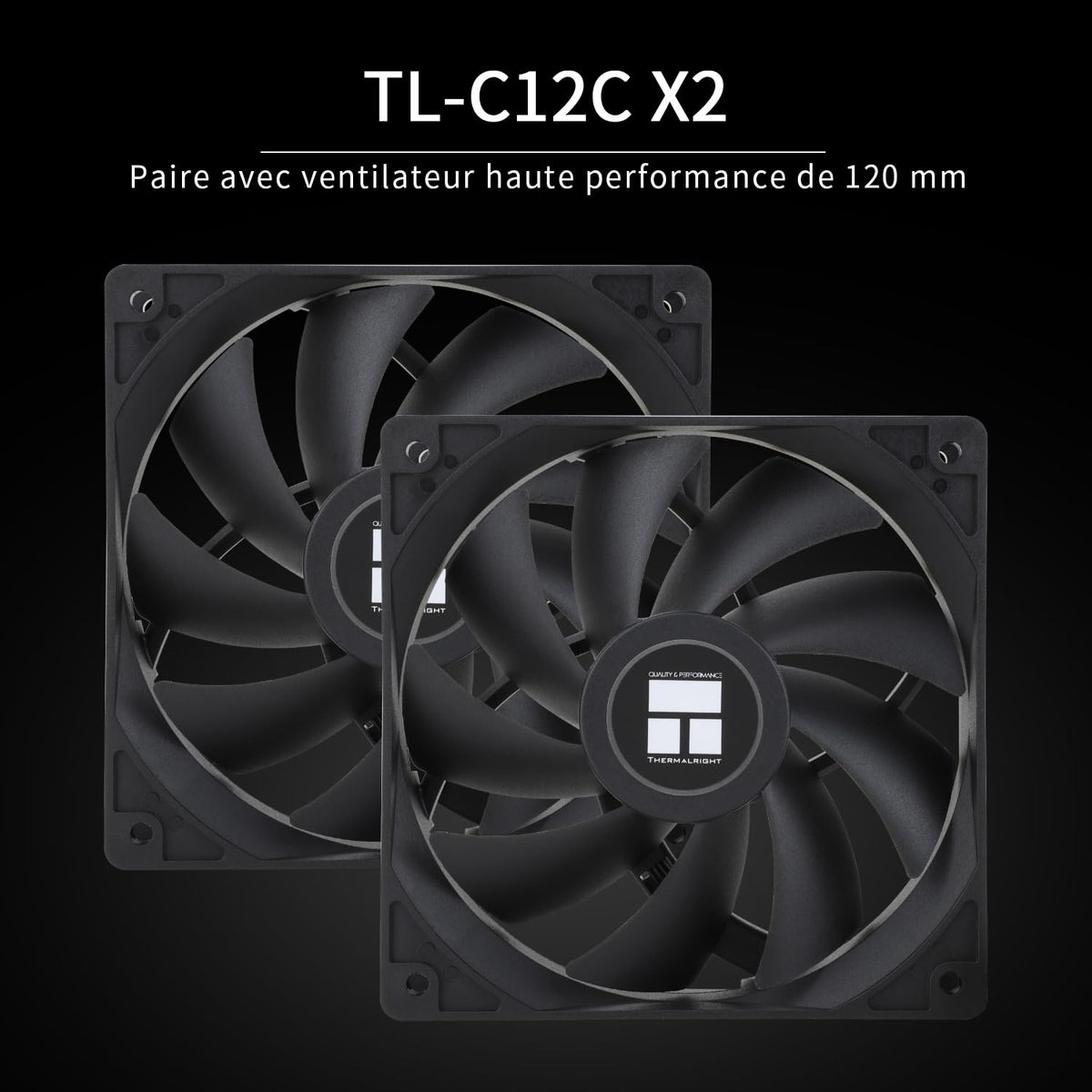 TR Peerless Assassin 120 SE svart, 6 värmerör, 2 x 155 mm, hög kylning PWM TL-C12C för AM4/AM5 och Intel LGA 1851/1700/1150/1151/1200 (svart, PA120SE)