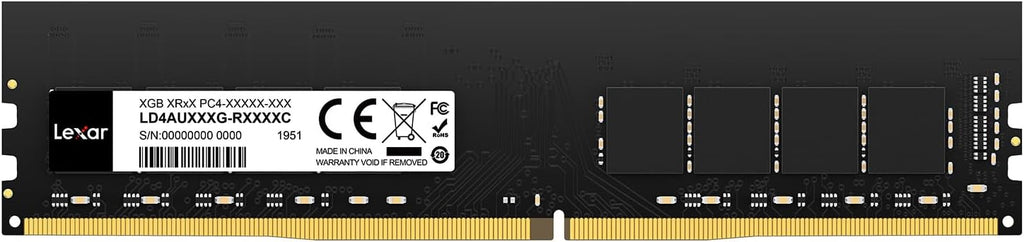 Lexar THOR DDR4 RAM 16GB kit 2x8GB 3 200 MHz, DRAM 288-Pin UDIMM Desktop Memory, XMP 2.0 Högpresterande Datorminne, CL16-18-18-38, 1.35V LD4BU008G-R3200GDXG, THOR 3200 MHz, 16GB Kit (2x8GB)