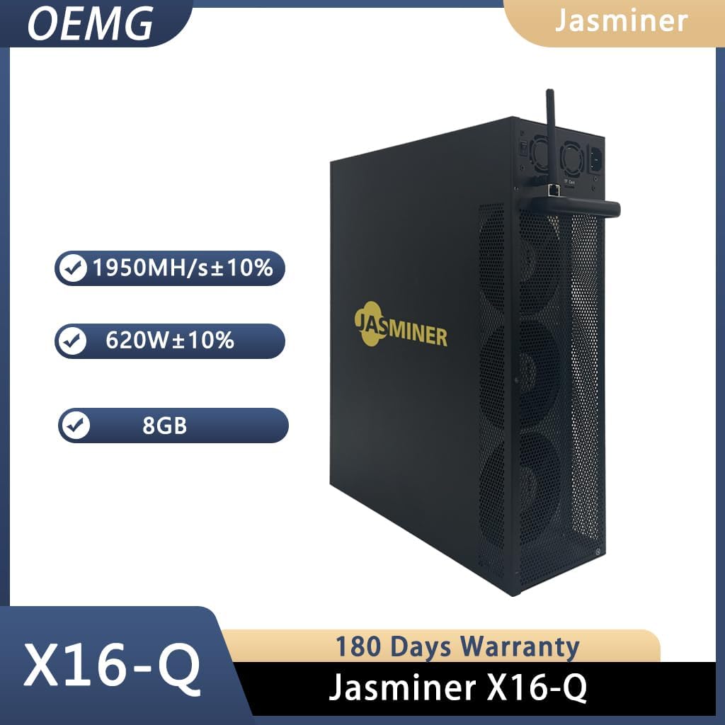 Jasminer X16-Q 1950M 620W 8G etc Ethereum Classic ethf Miner 3U tyst server med strömförsörjning 100 V-240 V (1950 M)