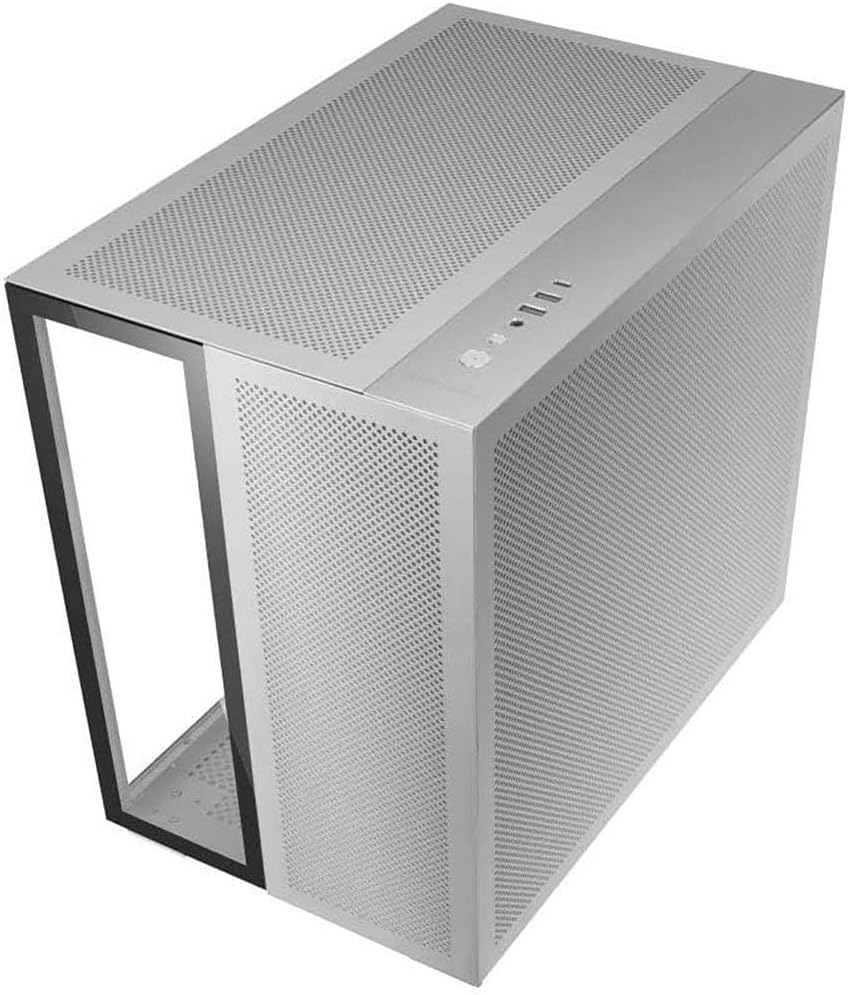 Mars Gaming MC-NOVA, Custom XXL E-ATX Gaming Tower, flyg- och rymdfartsaluminium, helt dubbelfönster härdat glas, Dual Chamber Construction, USB-C