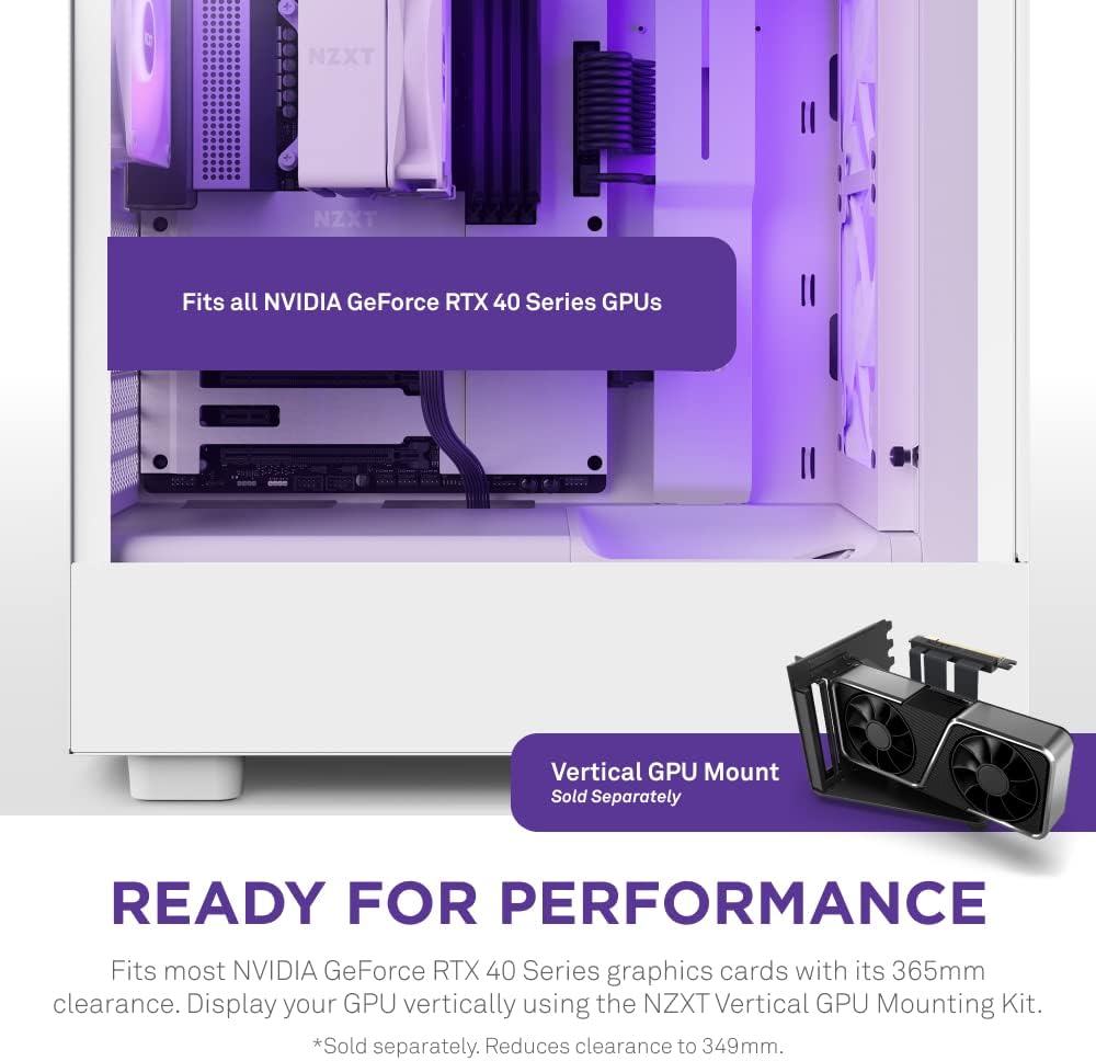 NZXT H5 Flow RGB - Kompakt Mid-Tower ATX PC-chassi - Svart