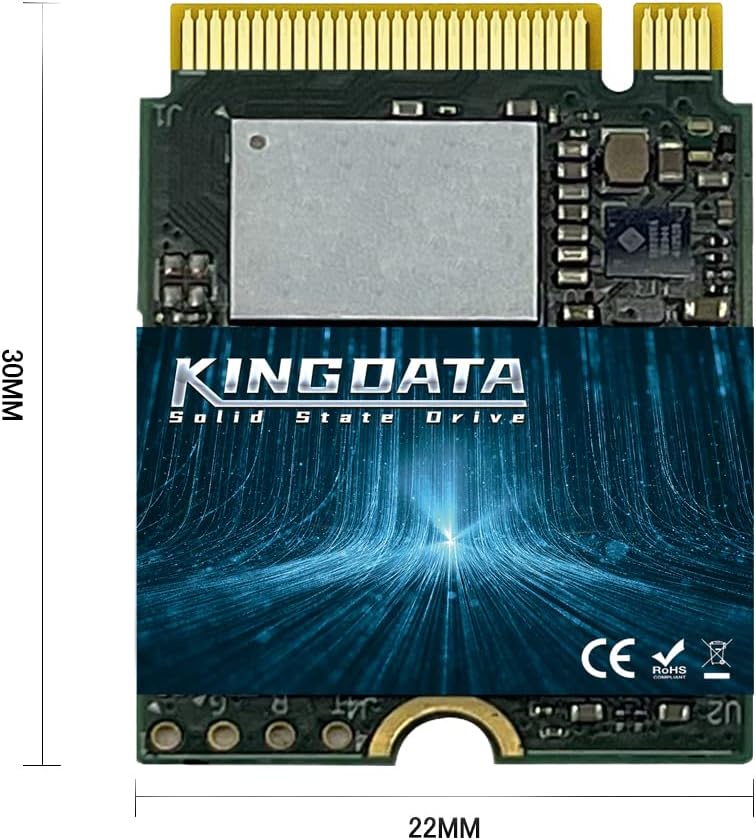 SSD M.2 2280 128GB KINGDATA Ngff SATA III 6Gb/s Högpresterande intern hårddisk för stationär bärbar dator (128GB, M.2 2280)