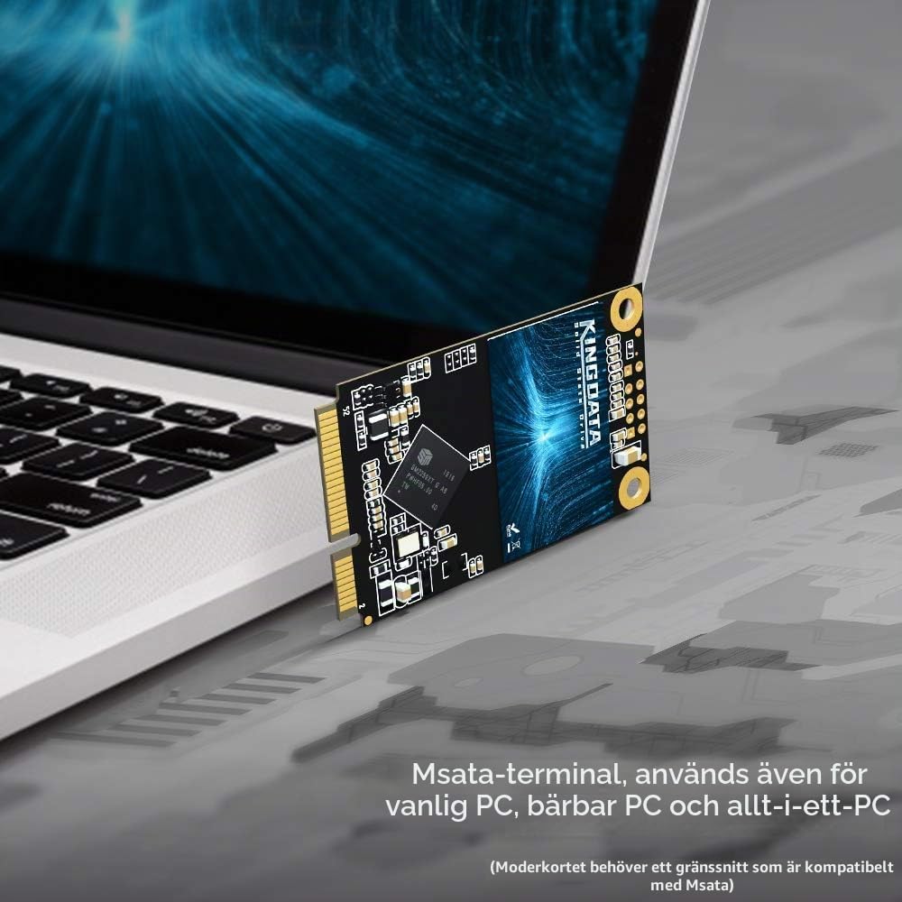 SSD M.2 2280 128GB KINGDATA Ngff SATA III 6Gb/s Högpresterande intern hårddisk för stationär bärbar dator (128GB, M.2 2280)
