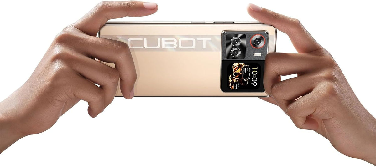 X100 5G - Smartphone 6.88" HD+ 120Hz, 16GB RAM (8GB+8GB Exp.), 256GB ROM, 64MP Kamera, Android 15, Dimensity 7025, Guld