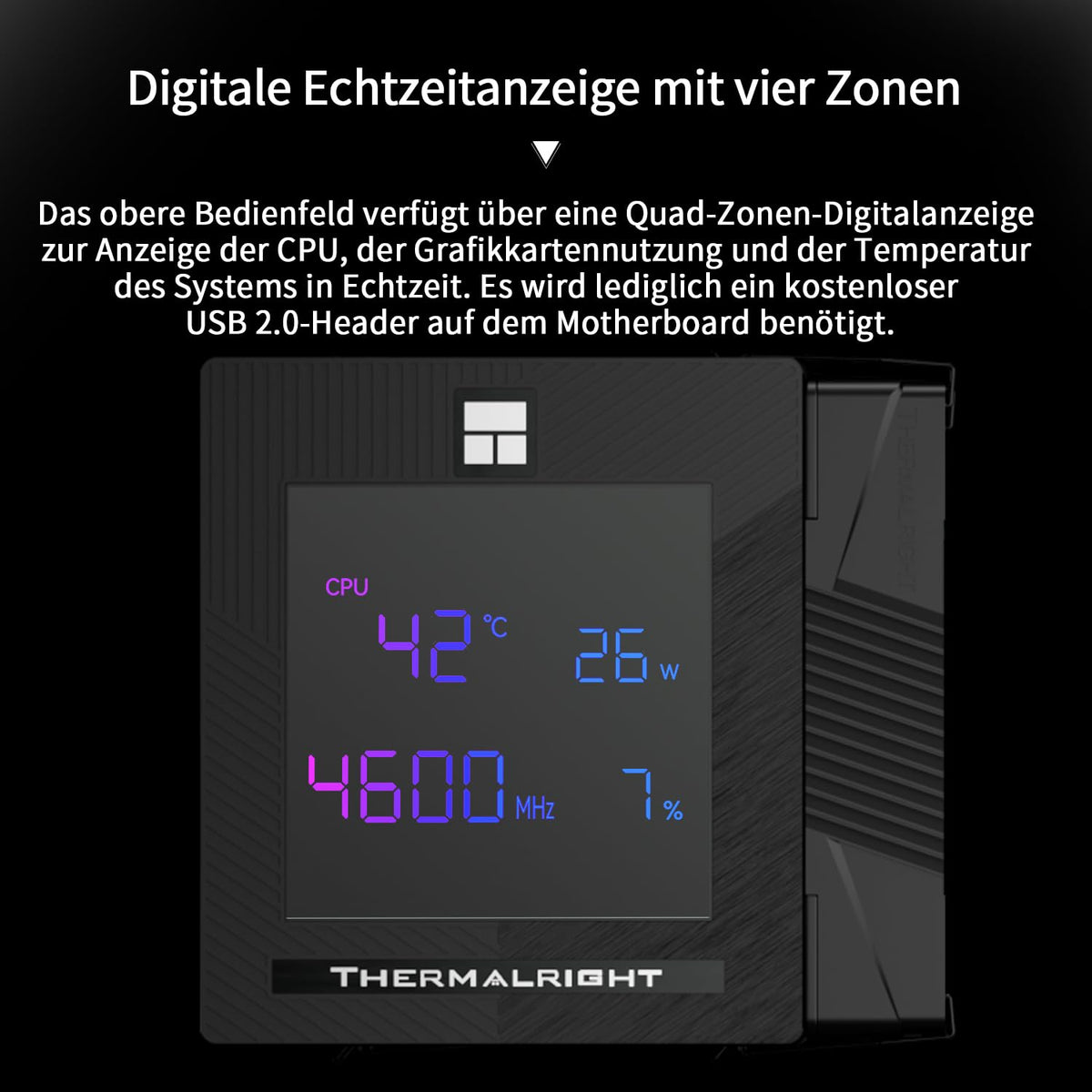 Thermalright Phantom Spirit 120 Digital EVO CPU luftkylare, 7 värmerör