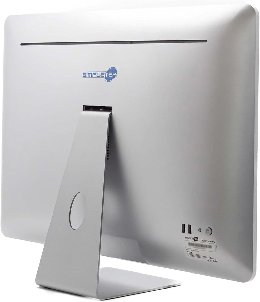 SIMPLETEK - All in One AIO 24" FHD pekskärm Windows 11 Pro CLR 4 GB RAM 480 GB SSD dator fast PC webbkamera POS fodral