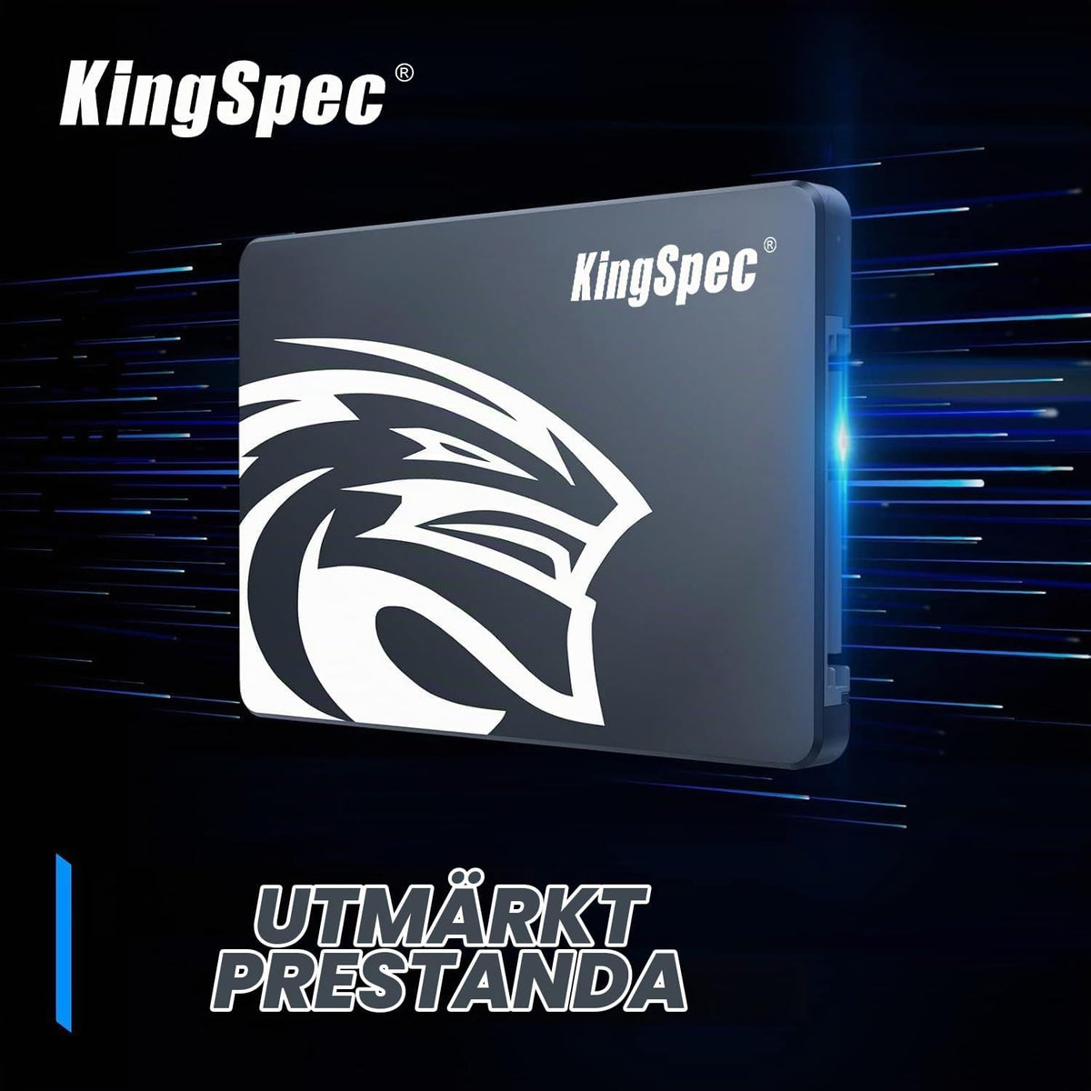 KingSpec 256GB 2,5" SATA SSD Hårddisk Intern SATA 3 Intern SSD 3D NAND Flash, kompatibel med stationär dator/bärbar dator