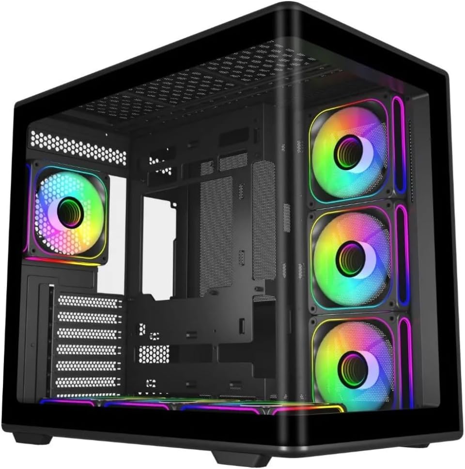 COOLER MASTER Elite 600 svart 7 x ARGB (versione har 7 ventole + nav) - fodral per PC - Mid Tower