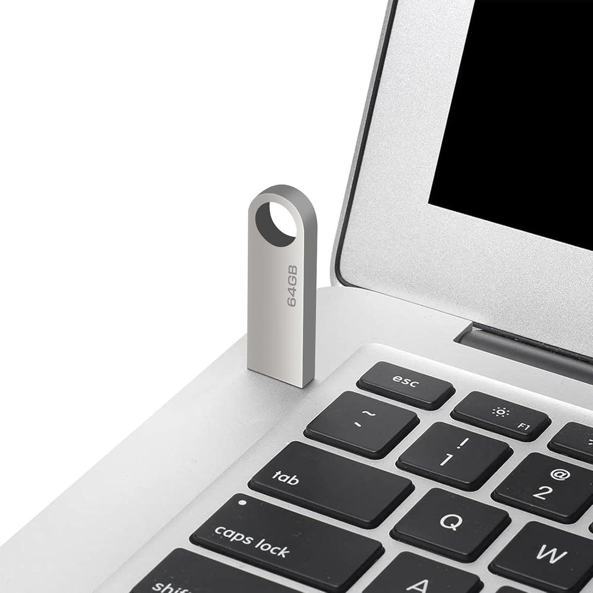 128 GB 2-i-1 USB-minne 128 GB typ-C Pendrive 128GO USB C Flash Drive 128 Giga 2-i-1 OTG Pen 128GO för PC/surfplatta/Laptop/Smartphone med typ C, Xiaomi/Huawei (silver)