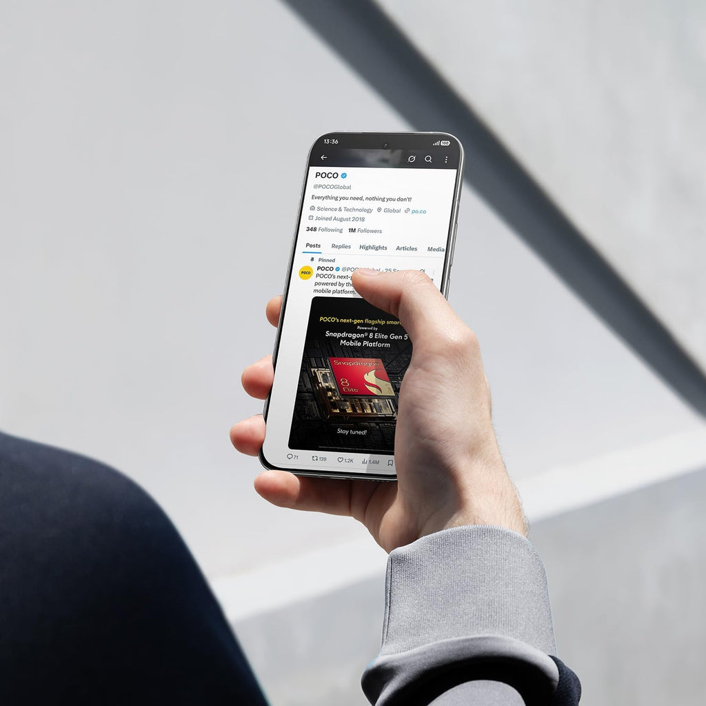 Xiaomi POCO F8 Ultra, Smartphone 16+512 GB, 1,9 tum 120 Hz AMOLED-skärm, 50 MP Light Fusion 950 med OIS, Sound by Bose, 6 500 mAh, denimblå, garanti 2 år, laddare ingår inte