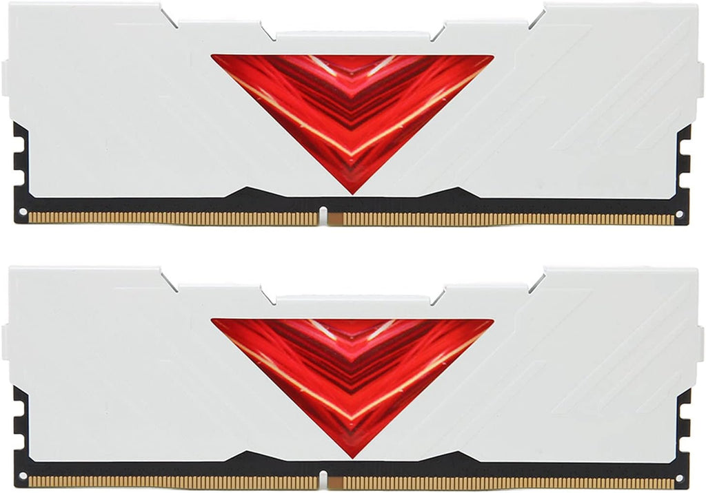 SUNGOOYUE 8GB DDR4 RAM 3200MHz Desktop Memory Module, 2x8GB Kit med Aluminiumfodral för Speldator, CL18 22 22 42, 1,35V (Svart)