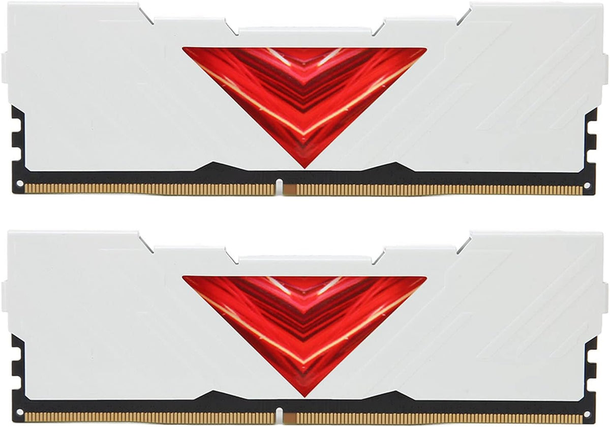 SUNGOOYUE 8GB DDR4 RAM 3200MHz Desktop Memory Module, 2x8GB Kit med Aluminiumfodral för Speldator, CL18 22 22 42, 1,35V (Svart)
