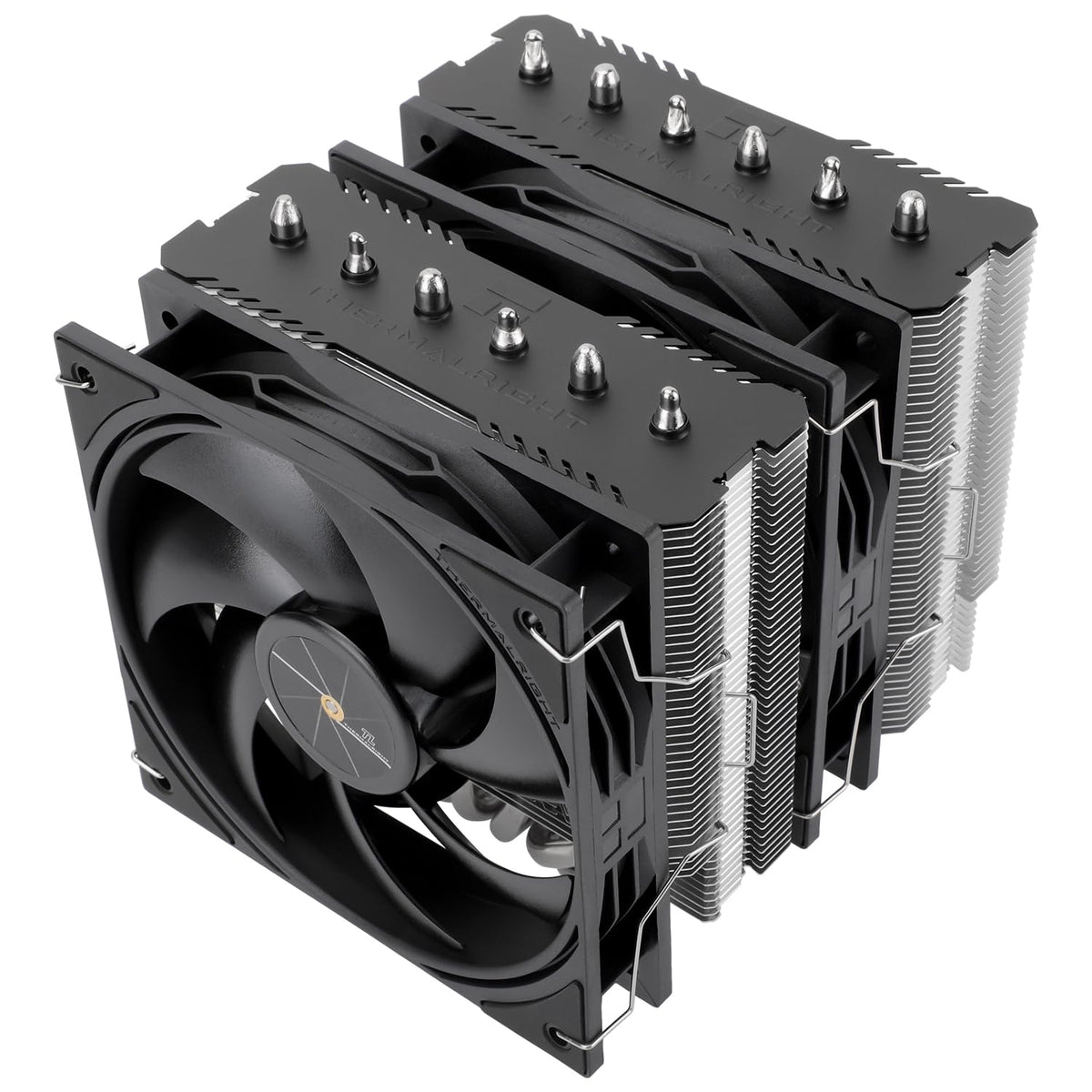 TR Peerless Assassin 120 SE svart, 6 värmerör, 2 x 155 mm, hög kylning PWM TL-C12C för AM4/AM5 och Intel LGA 1851/1700/1150/1151/1200 (svart, PA120SE)