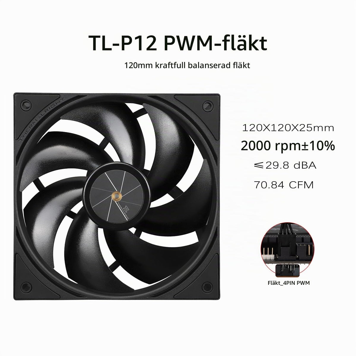 TR-Thermalright Assassin X 120 Digital ARGB vit CPU-kylare, 4 värmerör ARGB-fläkt 120 mm-2 000 varv/min, topplock med digital skärm, för AM5/AM4, Intel LGA1851/1700, vit