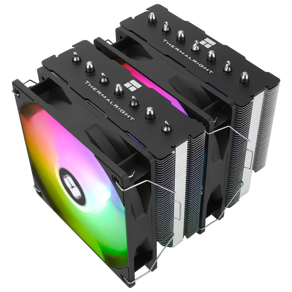 Thermalright TR Phantom Spirit 120SE ARGB CPU-kylare, 7 värmepipar CPU-kylare, Dubbel 120 mm TL-C12B-S V2 PWM-fläkt, AGHP 4.0 Teknologi, S-FDB-lager, för AMD AM4 AM5/Intel 1700/115X/1200/1851
