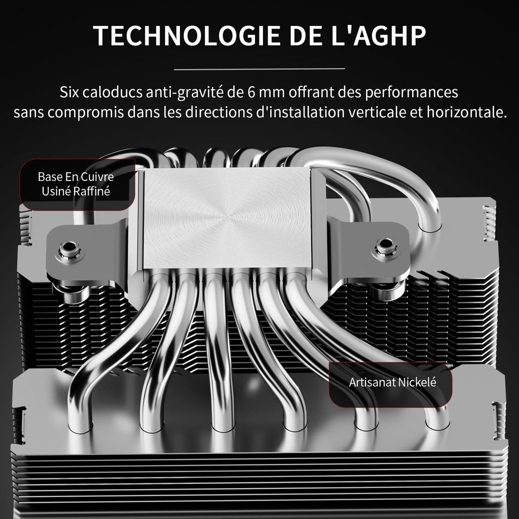 Thermalright Peerless Assassin 120 Vision ARGB svart CPU-kylare, PC-kylning med 6 värmerör, 2,8-tums magnetisk skärm (320 x 240 upplösning), för AMD AM4/AM5 och Intel LGA1700/1851