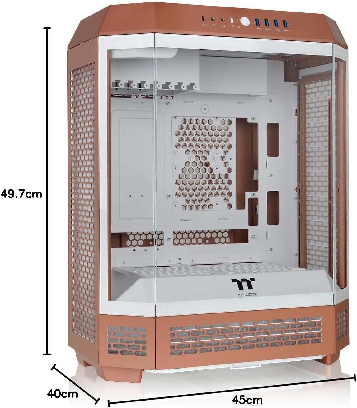 Thermaltake The Tower 600 Mid Tower Chassis | Hidden Connector | Gravel Sand